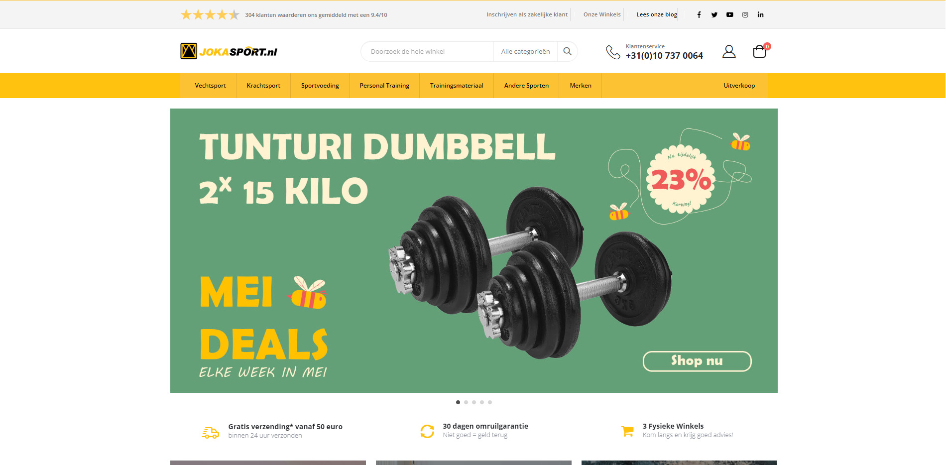 Joka Sport webshop screenshot